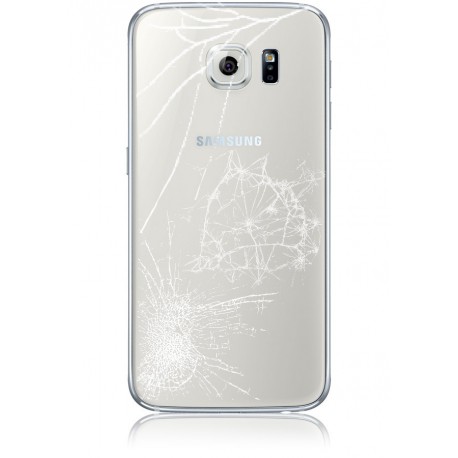Forfait Réparation Vitre Arrière ORIGINALE Blanche - SAMSUNG Galaxy S6 - G920F