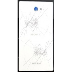 [Réparation] Vitre Arrière ORIGINALE Blanche - SONY Xperia M2 Aqua à Caen