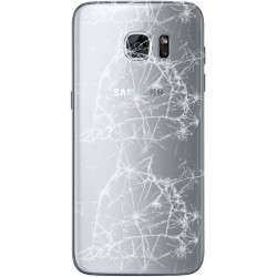[Réparation] Vitre Arrière ORIGINALE Argent - SAMSUNG Galaxy S7 Edge - G935F à Caen