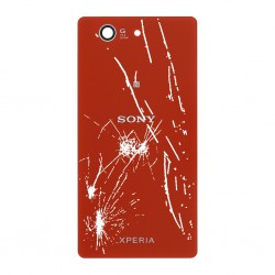 [Réparation] Vitre arrière ORIGINALE Rouge pour SONY Xperia Z3 Compact - D5803 / D5833 à Caen